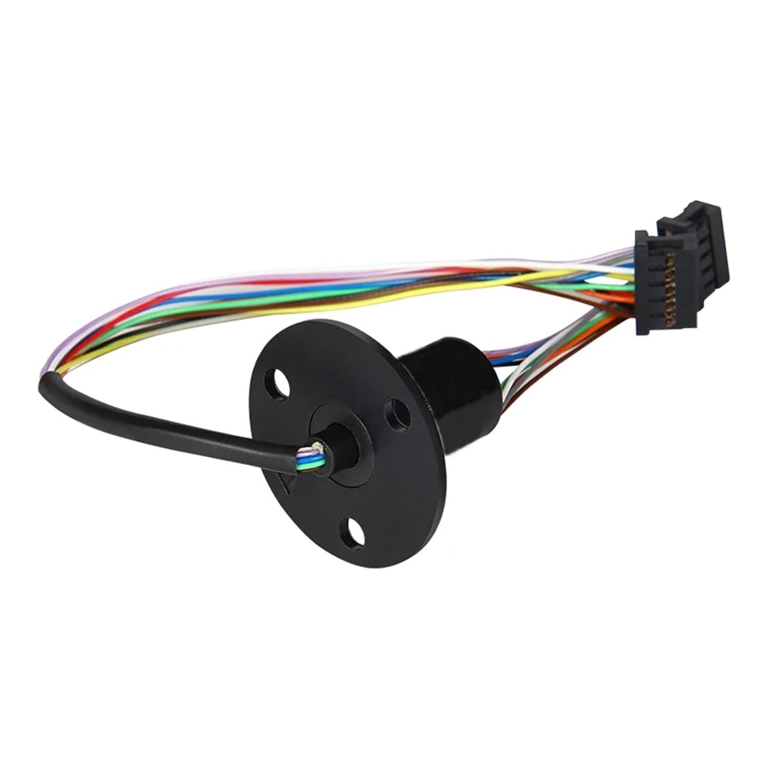 1PCS Outer Dia 12.5mm Flange Slip Ring 10CH 2A Conductive Slipring Electrical Wire Rotary Connector Ring Joint