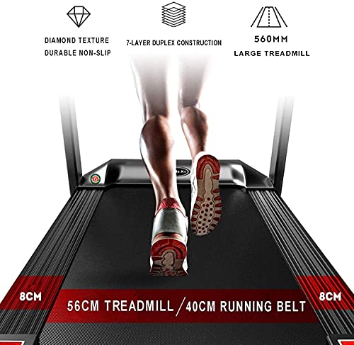 Image of Folding Treadmills Electric Treadmill, Foldable for Easy Storage, Home Small Fitness Equipment Smart Treadmill Standard Treadmill