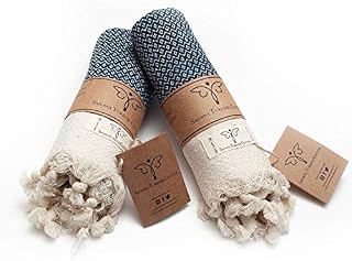 Smyrna Original Turkish Hand Towels Set of 2 | 100% Cotton, 16 x