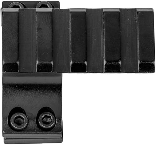 Miniatura 4 de Miaozhun Anillo táctico de 1 pulgada y 1181in con 4 ranuras Picatinny Rail abrazadera de barril de escopeta con inserto reductor de diámetro para