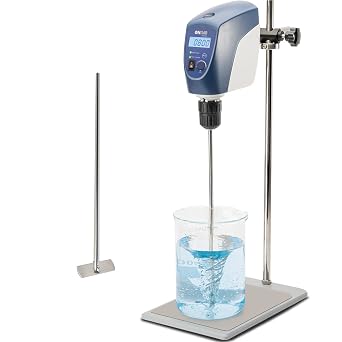 ONiLAB 8053200100 LCD Digital Overhead Stirrer Max Stirring Quantity 40L Max.2200Rpm, White, Aluminum Alloy Stand Included...