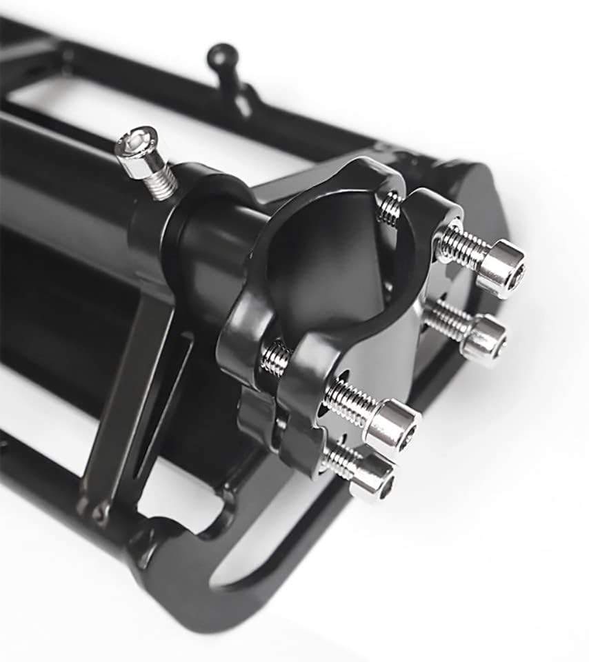 Bike Rear Rack Retractable Bicycle Luggage Seat Rack Adjustable Bicycle Pannier Touring Rear Seat Post Aluminum Alloy Bike Mount Carrier Quick Release 22lb Capacity