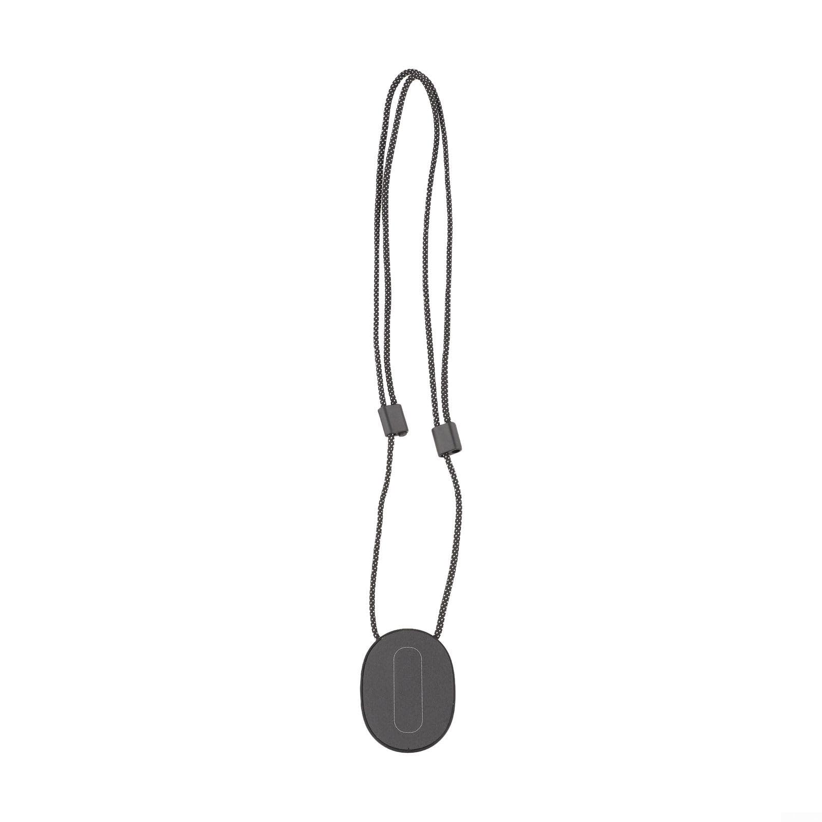 Soporte de pecho para PLAUD Cordón ajustable de liberación rápida, correa de cuello de metal y nailon para grabación segura manos libres (negro)