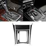 UOADA for Mercedes-Benz C-Class W204 2007-2013 Real Soft Carbon Fiber Center Console Gear Shift Panel Surround Cover Trim Kit Car Interior Accessories