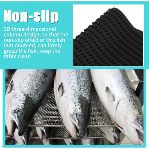 Tabla flexible para filetes de pescado con diseño de puntos y base antideslizante 3