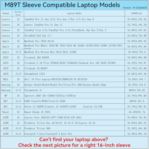 Image of Smatree M89TW Hard Protective 16inch Laptop Case for Samsung /Lenovo /HP /DELL | Compatible for Samsung Galaxy, Lenovo IdeaPad /Thinkpad, HP Spectre, DELL 16 Plus, ASUS Zenbook, Apple Macbook,White(X8283TW)
