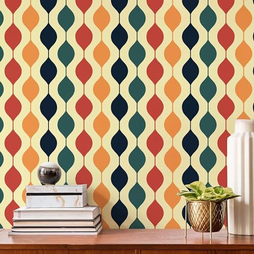 Image of Premium Dark Botanical Floral Wall Stickers for Home - 45x500cm Black Wallpaper with Bright Tropical Leaves - Waterproof PVC Self-Adhesive Vinyl Roll for Bedroom (Multi Colour)
