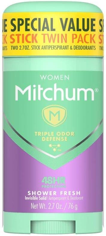 Mitchum 2 Piece Stick, Shower Fresh, 2.7 Ounce