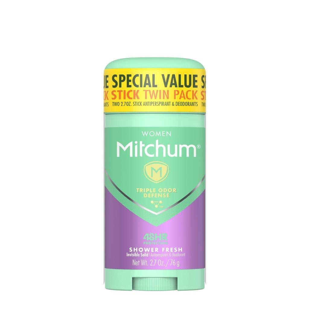 Mitchum Women Stick Solid Antiperspirant Deodorant, Powder Fresh, 2.7 Ounce (Pack of 1) : Beauty & Personal Care