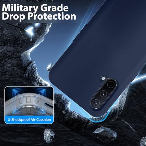 Image of LIRAMARK Liquid Silicone Soft Back Cover Case for OnePlus Nord CE (Midnight Blue)