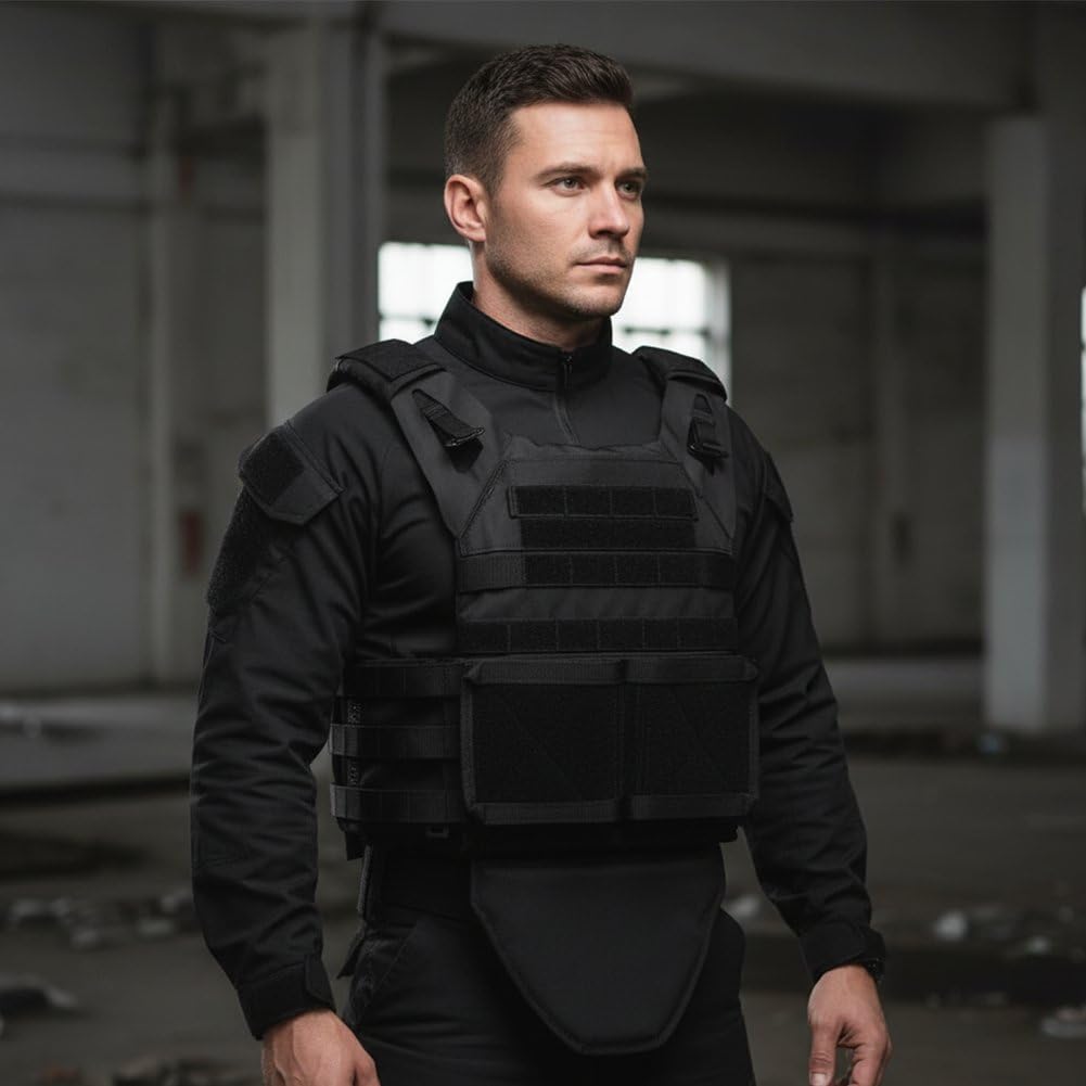 Sportweste, Taktische Weste Schnellverschluss Für Herren, Outdoor-moll-airsoftwesten, Verstellbar, Atmungsaktiv, Beschwert, Ausrüstung Für Cs/Training