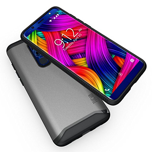 TUDIA Merge Designed for Nuu Mobile G3 / G3+ Plus Case, Shockproof Dual Layer Heavy Duty Slim Protective Case Cover for Nuu Mobile G3/G3+ (Metallic Slate)