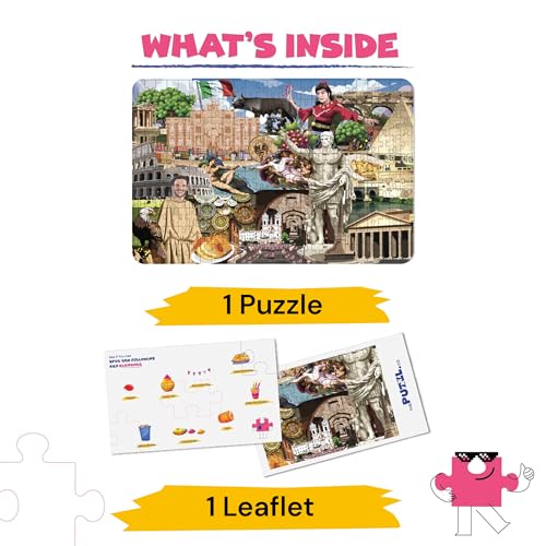 Image of Rome City 250-Piece Jigsaw Puzzles for Kids 9+ & Adults | Brain Games & Educational Toys | Travel, Culture & History Learning Toy for Puzzle Lovers