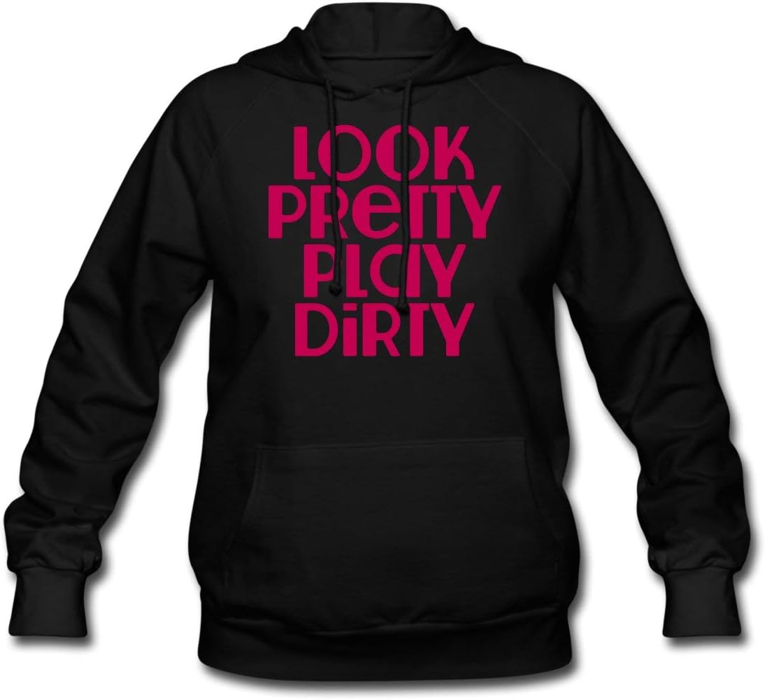 Look Pretty Play Dirty - Country Closet - Women's Hoodie, M, black