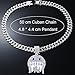 LCWLJL BLUE Smiling Face Hip-hop Cuban Chain, Pendant Miami Cuban Link Chain for Men, Gold/Silver Plated Necklace, Iced Out Hip Hop Necklace