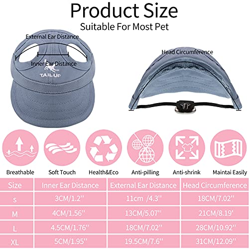 3 Pieces Dog Baseball Caps Visor Hats Pet Outdoor Sports Hats With Ear Holes Pet Dog Mesh Porous Cap Pet Baseball Caps With Adjustable Chin Strap For Small Dogs (Pink, Blue, Black, Small) #TOP3