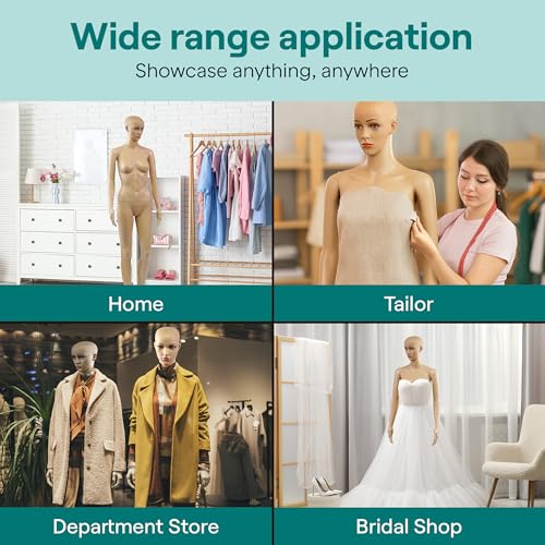 SereneLife 68.9" Tall Full-Body Female Mannequin with Adjustable Head, Flexible Limbs and Detachable Design, Perfect for Clothing Stores, Boutiques, Exhibitions and More by SereneLife - Image 7