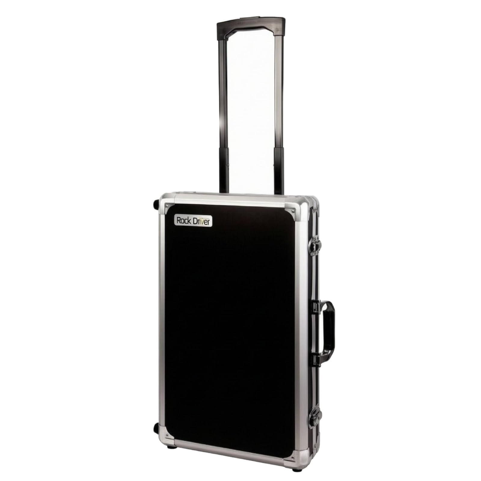 TISHITA Musiker Pedal Case Effektkoffer Pedalboard Koffer Transportkoffer mit Metallrahmen Verstärkten Ecken Gepolstertem Innenraum Teleskopgriff Rollen für Konzerte Proben Aufnahmen