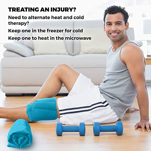 Microwavable Heating Pads Set Of 2 Natural Moist Heat Pad For Back Pain, Neck And Shoulders, Nerve, Cramps, Lower Lumbar Relief #TOP4
