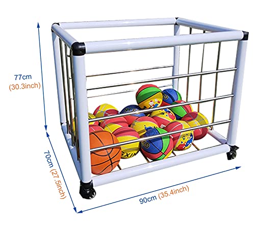Ballenkar De Kooi Van de Sportuitrustingopslag, Op Zwaar Werk Berekende Organisator Van Sportuitrusting met Wielen… - Image 3