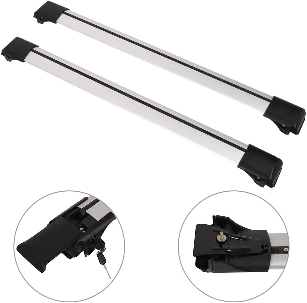 SCITOO Roof Rack Cross Bar for Toyota RAV4 2013-2018 165LBS Cargo Bars Silver