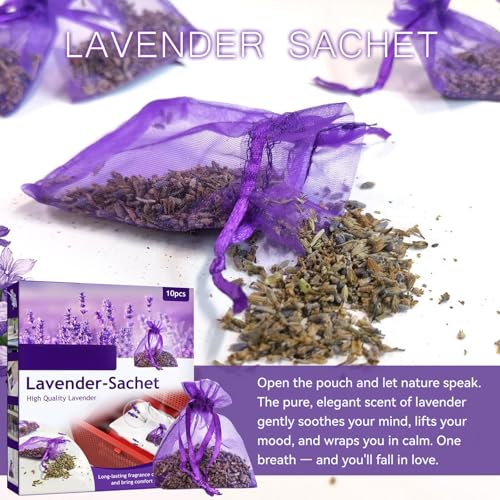 Sachets de Lavanda Natural 100%, Aroma Duradero, 10 Piezas miniatura 2