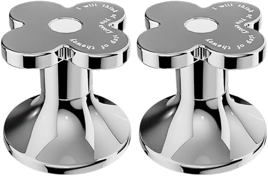 2pcs Toilet Button Pusher Flower Shape Flush Button for Toilet Water Tank Easy Installation Bathroom Accessory