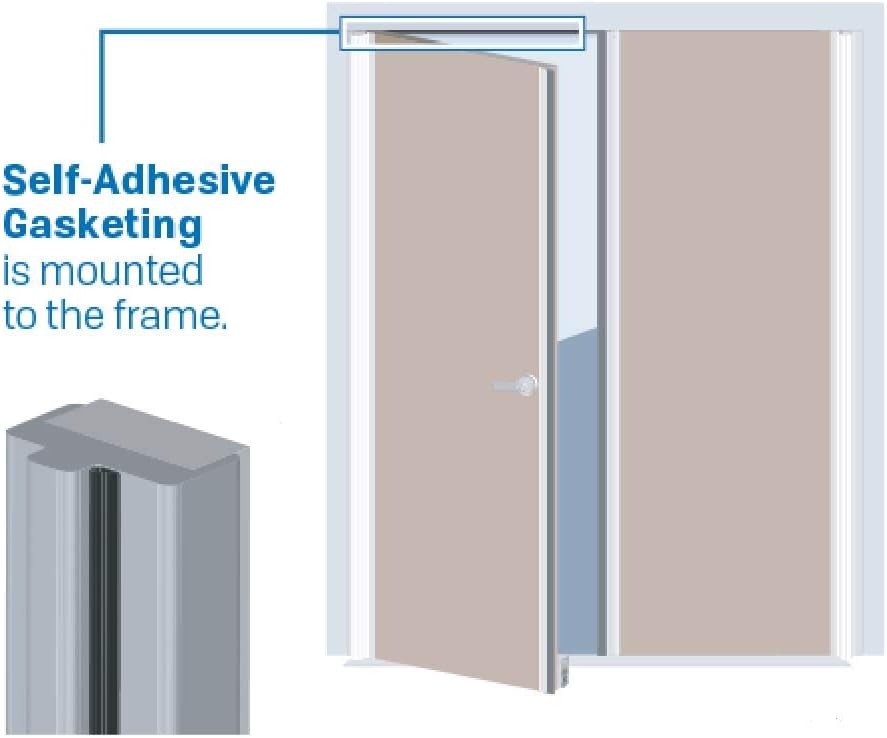 Pressure Sensitive Adhesive (PSA) Gray Pile Brush weather stripping for Doors (413PB-GY-PSA) in (330 ft.), Dimensions: (3/16'' W x 1/4'' H)