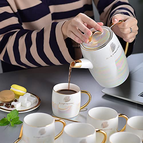 Service à thé céramique anti-goutte avec carafe eau pour table propre