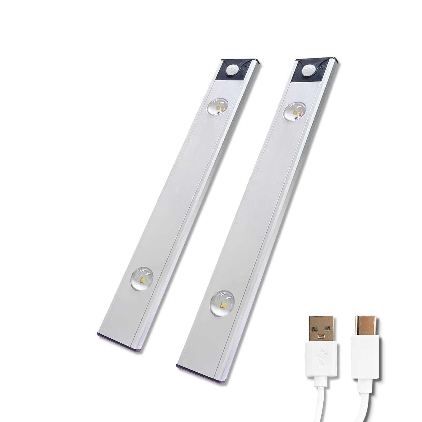 Under Cabinet Lights LED Motion Sensor Light USB Rechargeable 1000mAh ...
