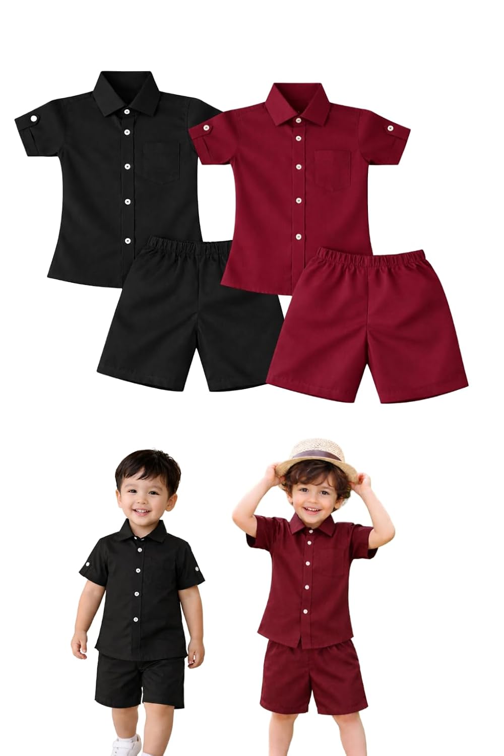 Aaraksh Boys Summer Co-Ord Set for Kids | Stylish Cotton Shirt & Shorts Outfit | Breathable Short Sleeve Kids Clothing | C... - Review, Price and Buying Guide