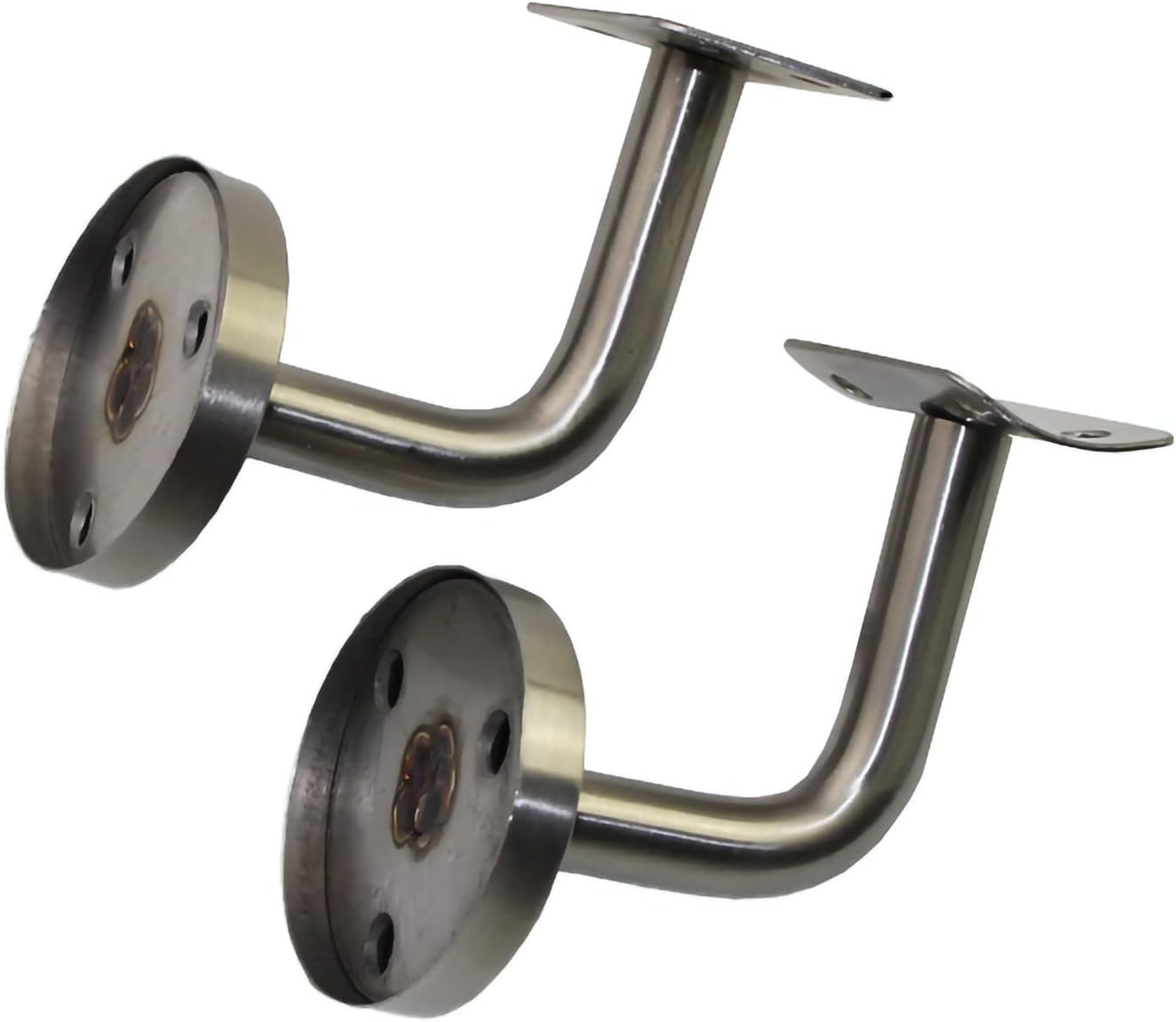 Stainless Steel Staircase Handrails Bracket, Heavy Duty Handrail Bracket, Hand Railings for Stairs Easy to Install, Stairway Hardware (60mm X 60mm) (Color : Style B)