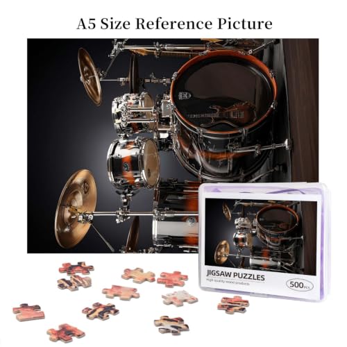 500 Piece Puzzles for Adults Personalized Wooden Puzzles Drum Set Jigsaw Puzzles Gift Custom Puzzle from Photos Challenging Puzzles for Family Wedding Christmas Birthday Gifts 20.4 x 15 in - Image 6
