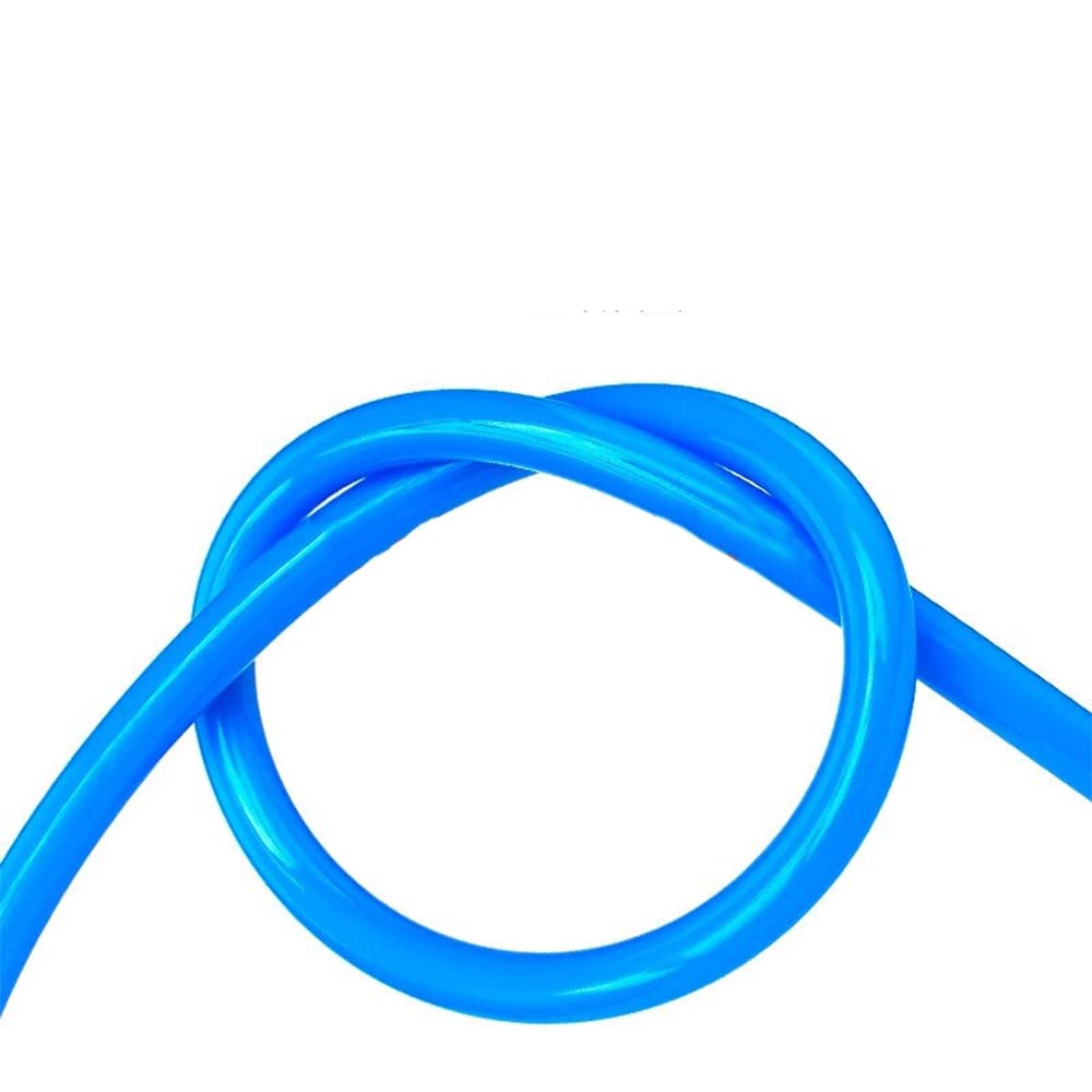 TEN-HIGH 10m PU Luftschlauch Pneumatik-Schlauch 10mm ID x 14mm AD Blau für pneumatisches Werkzeug, Holzbearbeitung usw.