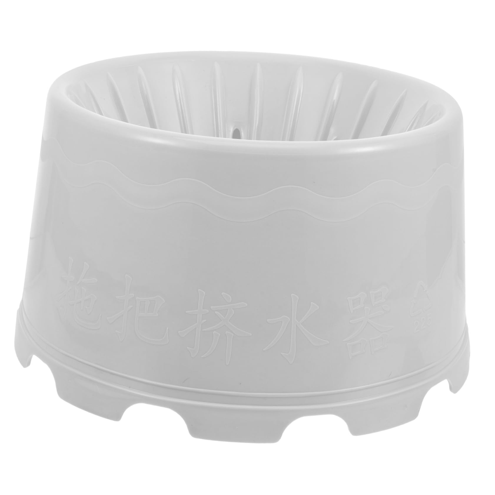 Cubo de Fregona de Plástico con Drenaje y Orificios Múltiples | Cesta de Secado para Mop, Uso en Baño, Diseño Multifunción para Vaciado de Agua