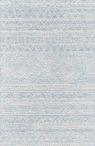 Momeni Mallorca Light Blue Area Rug Area Rug, 8' X 10' Sized Rug For Living Room, Bedroom, Dining Room, And Kitchen #TOP13