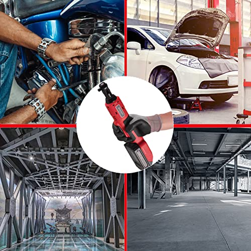 Qican Chave de catraca elétrica sem fio de 3/8 polegadas 20V 380RPM Velocidade variável 60N.m Chave