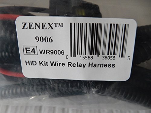 Zenex HID Kit Single Beam Wire Relay Harness w/Metal Bracket (9006)