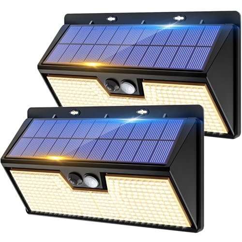 Lampe solaire extérieur avec détecteur de mouvement PIR étanche vighep