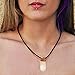 SMOKY QUARTZ Healing Crystal Necklace for Women & Men - Pendant Chakra Healing Crystal Jewelry for Adults, Spiritual Gifts w/Genuine Gemstone, Braided Faux Leather Chain, Handmade w/Love
