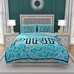 YINGD Victoria’s Secret Pink Leoperd Pattern Print Décor Quilt Duvet Cover Set3-Piece Bedding Set