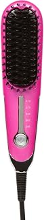 Head Kandy Side Kick | Travel Side Hair Straightener Brush | Compact Design| Great for Short Hair, Bangs, Touch Ups | Pink