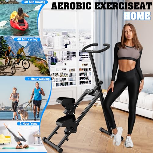 HIKEDIN Stair Stepper Vertical Stair Master Adjustable Handlebar & Pedals Climber Exercise Machine for Full-Body Workout, New Version (Black) by HIKEDIN - Image 4