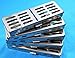 Set of 5 Each German Stainless Steel Dental Autoclave Sterilization Cassette Rack Box Tray for 5 Instruments