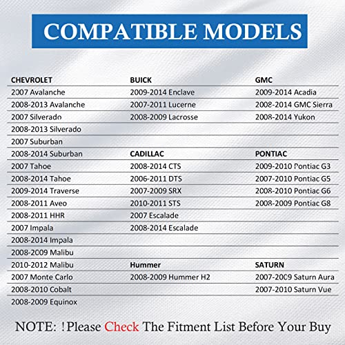 Yikesai Tpms Sensor - 315Mhz Tire Pressure Monitoring System Compatible For Chevy Silverado Gmc Cadillac Buick - Replaces# 13586335 13598771 13598772 13581558 #TOP2