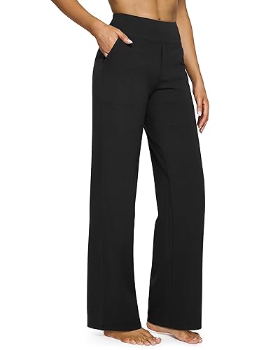 EverGoing Yoga Pants Women Wide Leg Pants with Pockets High