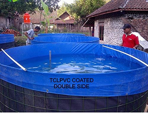 tclpvc Biofloc Fish Farming Tank Round Pond Tarpaulin for Fishing Tank Business TCLPVC, 2 Mtr 5000 LTR.