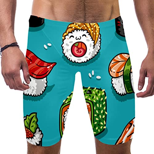 Bañador activo fresco y seco pantalones cortos de natación para hombre Lindo Rice Ball deportivo