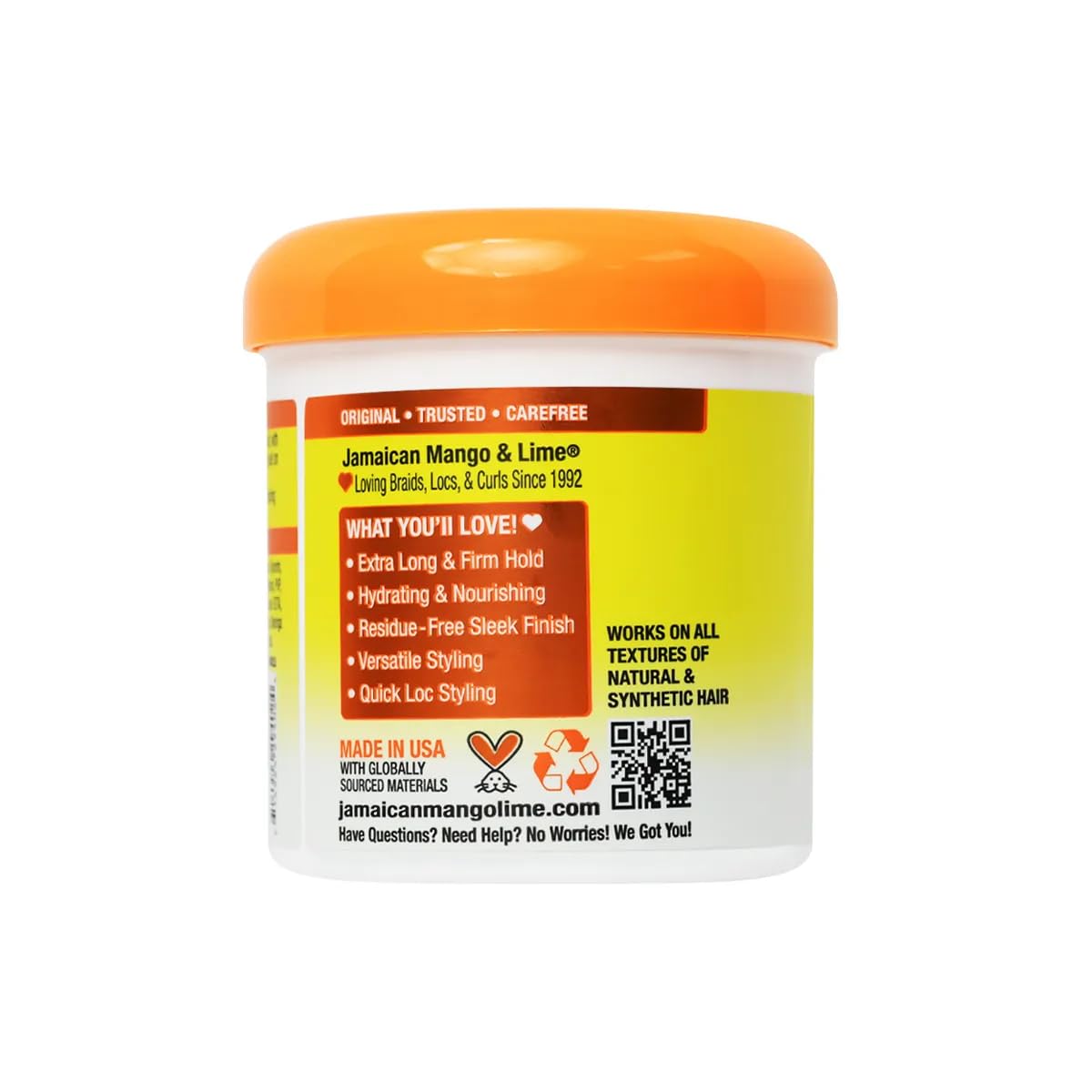 Jamaican Mango & Lime Love Your Locs Locking Firm Wax – Strong Hold Styling Wax for Locs, Twists & Braids – Strengthens, Conditions & Hydrates