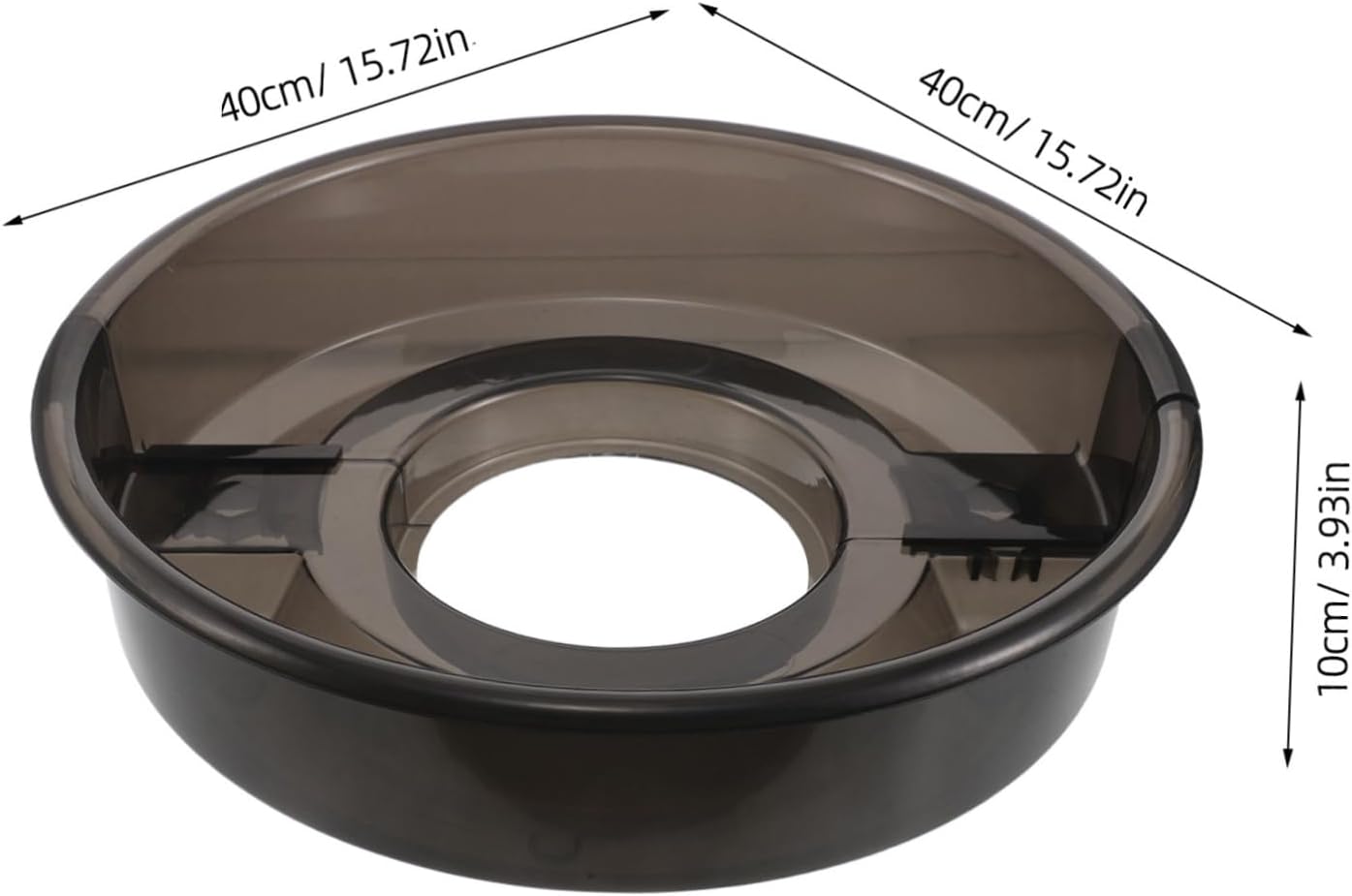 Pottery Black Pan Abs Splash Wheel Basin Water Detachable